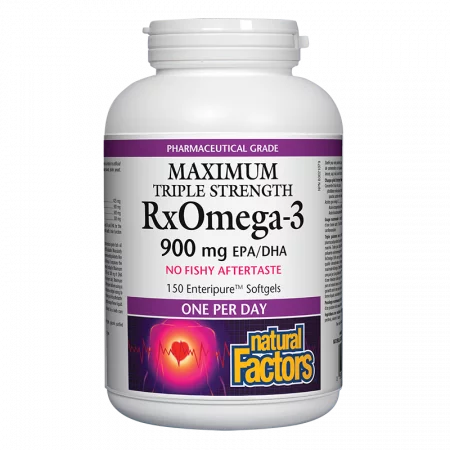 RxOmega-3 Maximum Triple Strength / Рибено масло, 1425 mg (900 mg EPA/DHA)х 150 софтгел капсули