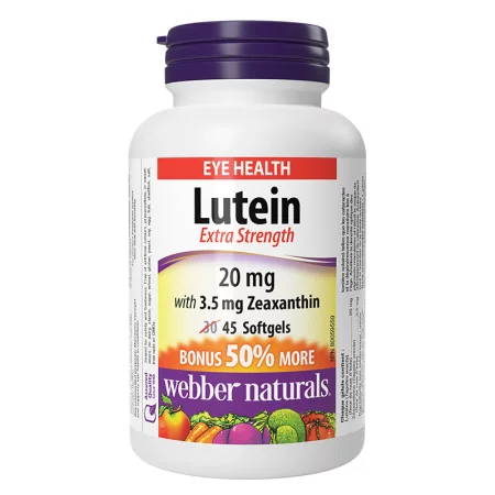 Очно здраве - Лутеин 20 mg + Зеаксантин 3.5 mg, 45 софтгел капсули