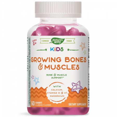 Детска формула за здрави кости и мускули - Kids Growing Bones & Muscles, 60 желирани таблетки