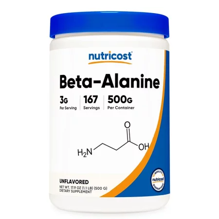 Бета-аланин – За издръжливост и тренировъчна мощ, 3000 mg, 500 g прах