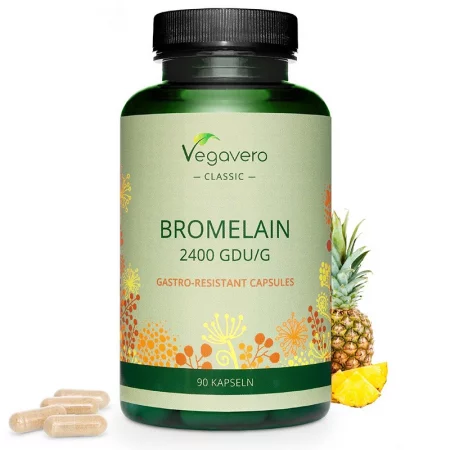 БРОМЕЛАИН - BROMELAIN, 90 капсули